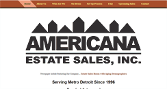 Desktop Screenshot of americanaestatesales.com